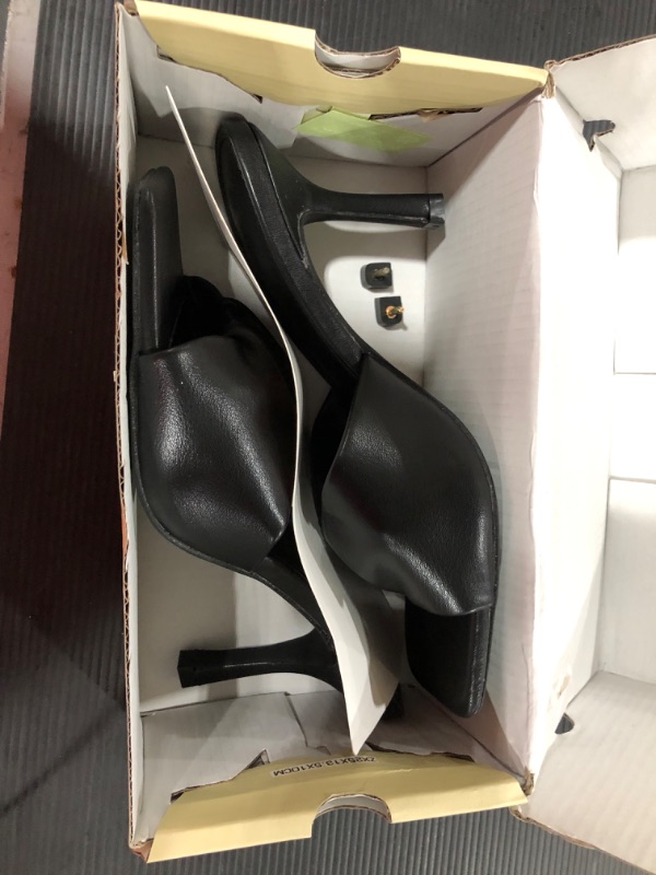 Photo 1 of [Size 7] PiePieBuy Womens Square Open Toe Heeled Sandals Slip On Mules Slingback [Black]