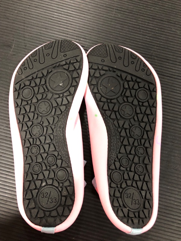 Photo 2 of [Size 32] Pink Rubber Bottom Slip Ons