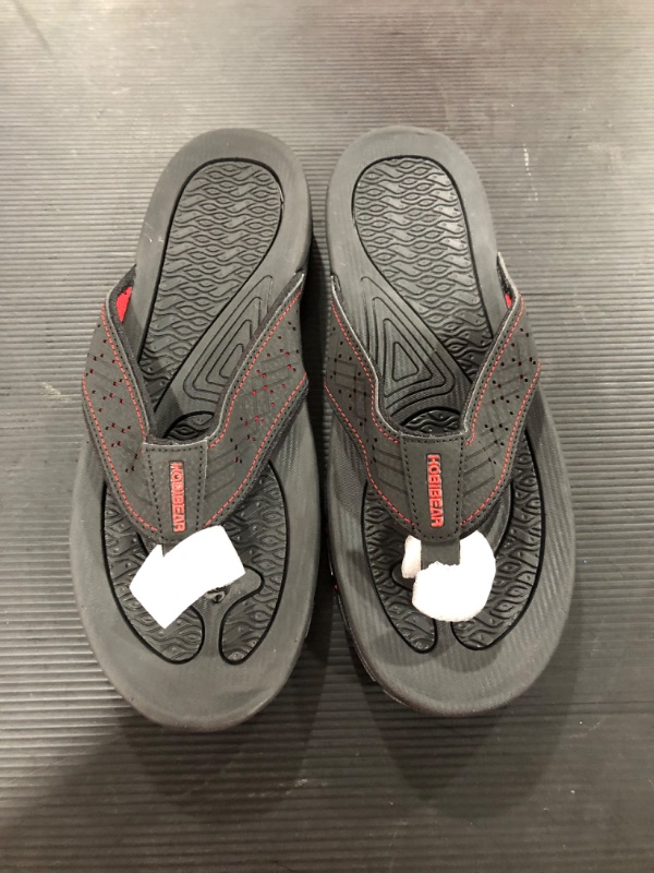Photo 1 of [Size 43] GUBARUN Mens Sport Flip Flops Comfort Casual Thong Sandals Outdoor [Black] 