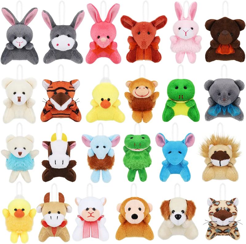 Photo 1 of Fovths 24 Pieces Mini Plush Animals Toys