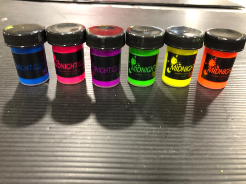 Photo 2 of [6 Pack] UV Neon Face & Body Paint Glow Kit [Neons]