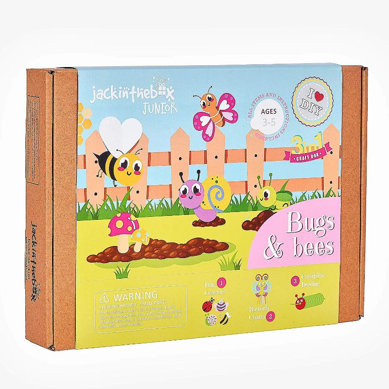 Photo 1 of jackinthebox Junior. - Bugs and Bees Themed Art and Craft kit | 3-in-1 Craft Kit