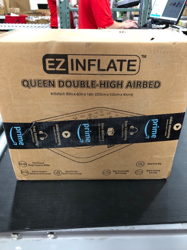 Photo 3 of [Queen] EZ INFLATE Luxury Double High Air Mattress with Built in Pump