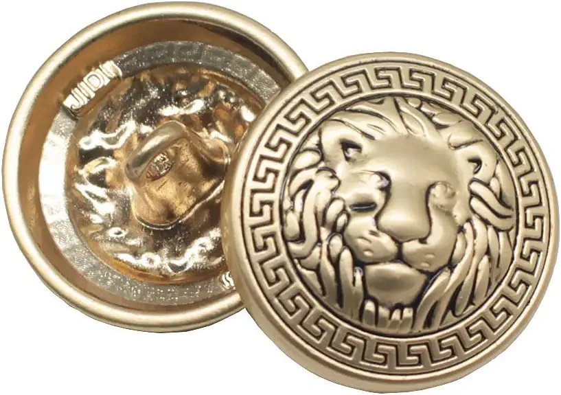 Photo 1 of 7 Pieces Lion Gold Metal Blazer Button Set 