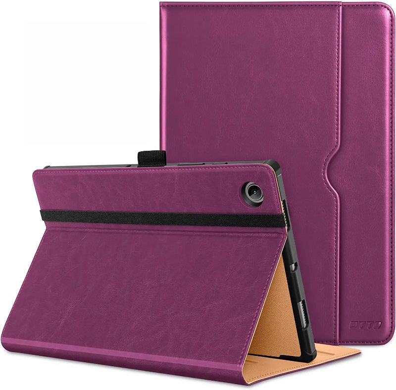 Photo 1 of Samsung Galaxy Tab A8 10.5 inch Case 2022, Premium Leather Business Folio Stand Cover with Built-in Hand Strap