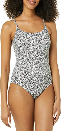 Photo 1 of [Size M] Amazon Essentials Women's Thin Strap One-Piece Swimsuit [Floral]