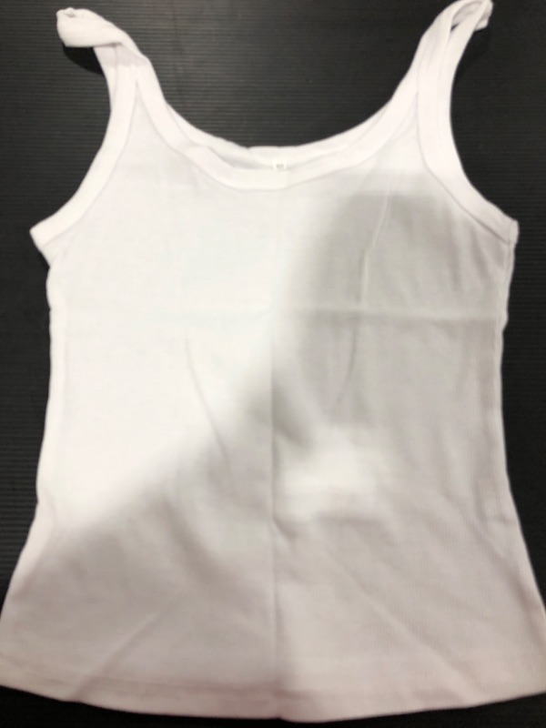 Photo 1 of [Size XS] Ladies White Sleeveless Tank