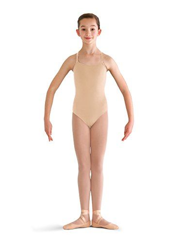 Photo 1 of [Size 6X-7] Bloch Dance Girls Pranay Adjustable Strap Camisole Leotard, Nude