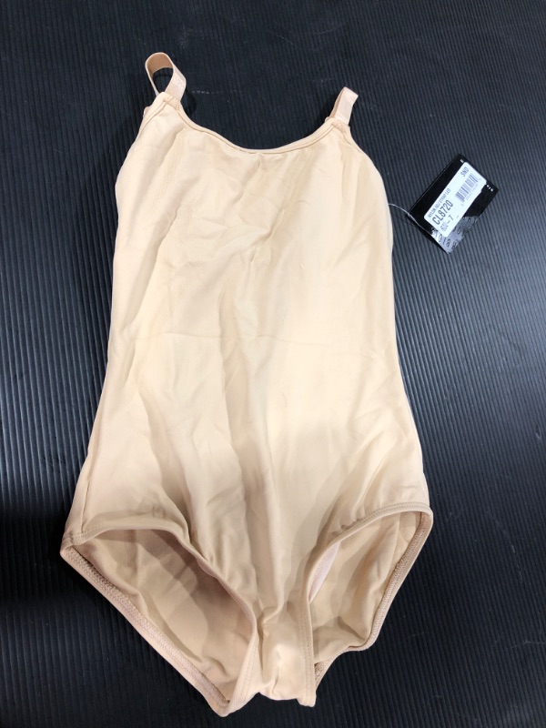 Photo 2 of [Size 6X-7] Bloch Dance Girls Pranay Adjustable Strap Camisole Leotard, Nude
