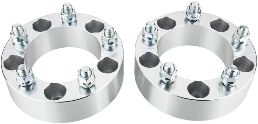 Photo 1 of AutoForever 2PCS 2" 5lug Wheel Spacers 5x5.5 5x139.7 with 9 16" Studs 110mm Bore Compatible with 2002-2010 Dodge Ram 2007-2009 Chrysler Aspen
