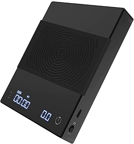 Photo 1 of TIMEMORE Coffee Scale Black Mirror Basic Plus 2021 New Version Digital Espresso Coffee Scale Kitchen Scale with Timer 2kg Max USB-C Black
