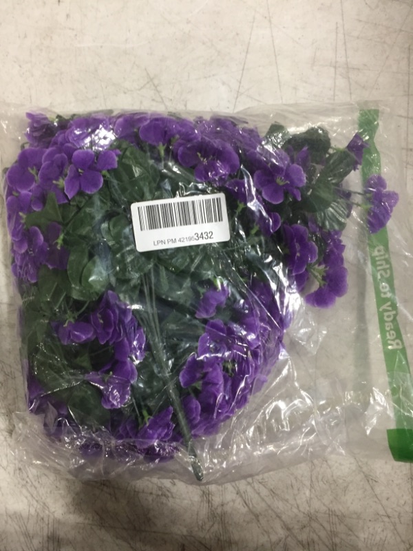 Photo 1 of AUKUZI Artificial Violet Ivy Flowers