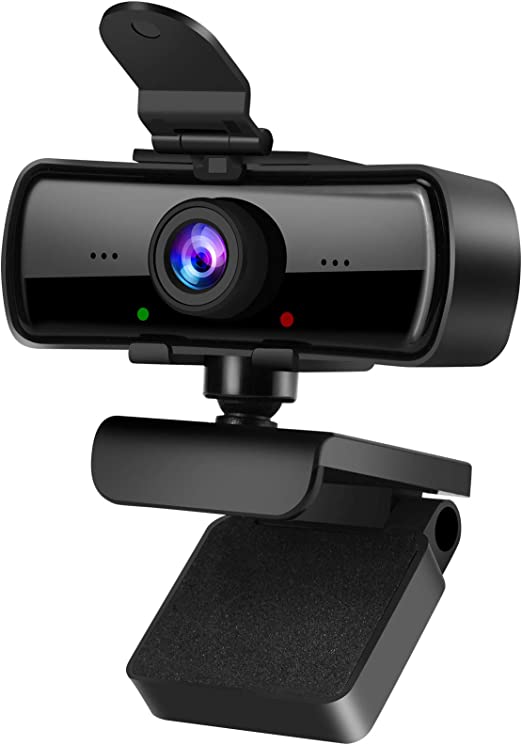 Photo 1 of 2040x1080 High Resolution HD Desktop Webcam with Microphone for PC Computer Monitor, USB Stream Camera with Privacy Cover 120 Degree Wide Angle Design for YouTube Tiktok Webcast Conferencing
