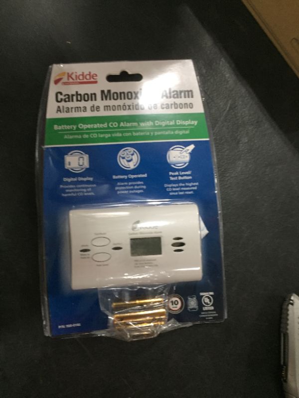 Photo 1 of Kidde Carbon Monoxide Detector with Battery Backup, Digital Display LED Lights, CO Alarm