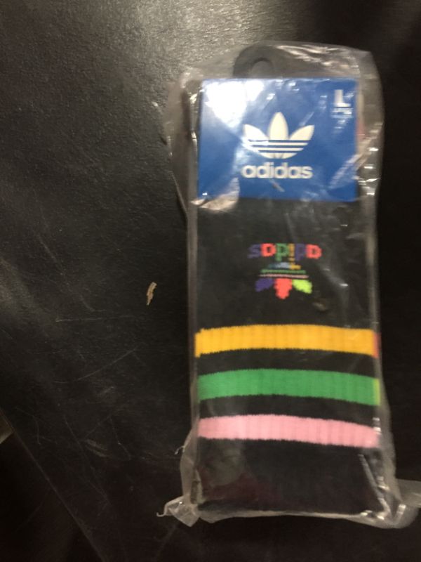 Photo 2 of adidas Originals Unisex Mixed Graphics Cushioned Crew Socks (3-pair)
