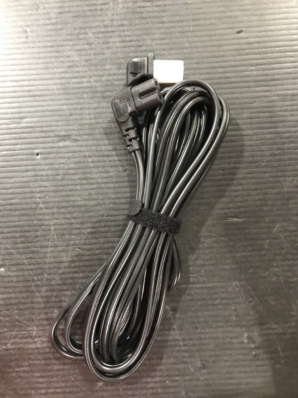 Photo 2 of CableCreation 10 Feet 18 AWG Angled 2-Slot Non-Polarized Angle Power Cord for Samsung TV LG TCL Replacement (IEC320 C7 to Nema 1)