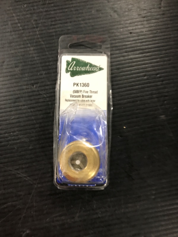 Photo 2 of Arrowhead PK1360 Vacuum Breaker FINE Thread Inlet Brass Finish