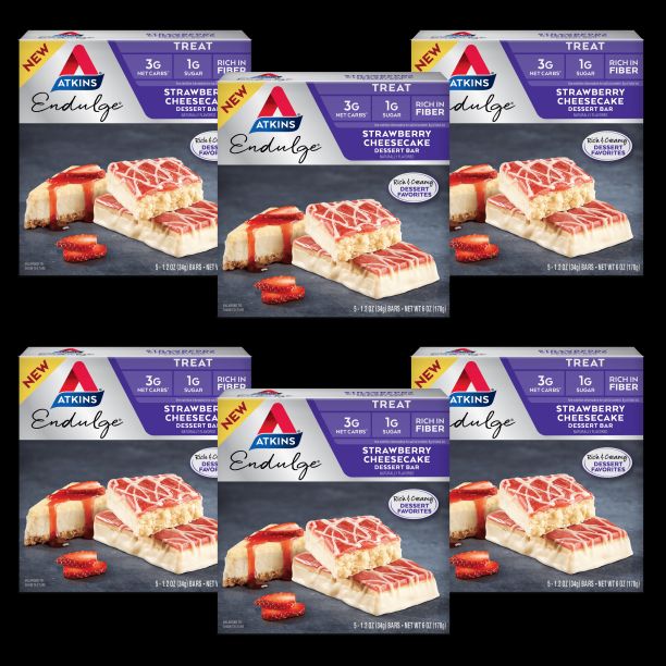 Photo 1 of Atkins Endulge Treat, Strawberry Cheesecake Dessert Bar, Keto Friendly, 6/5ct Boxes
