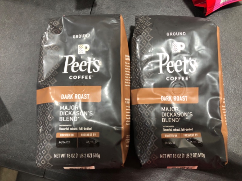 Photo 2 of 2 Peet's Coffee Major Dickason's Blend, Dark Roast Ground Coffee, 18 oz Bag
