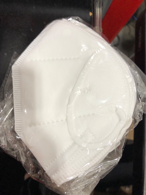 Photo 2 of 50 pack face protector cloth mouth shield white cotton 5 layer safety shield protection