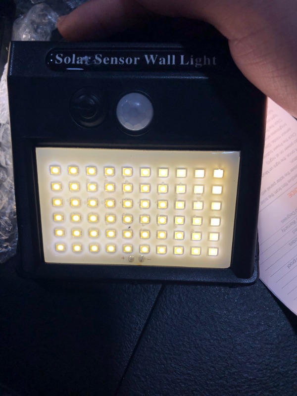 Photo 3 of 2 pc solar senor wall light
