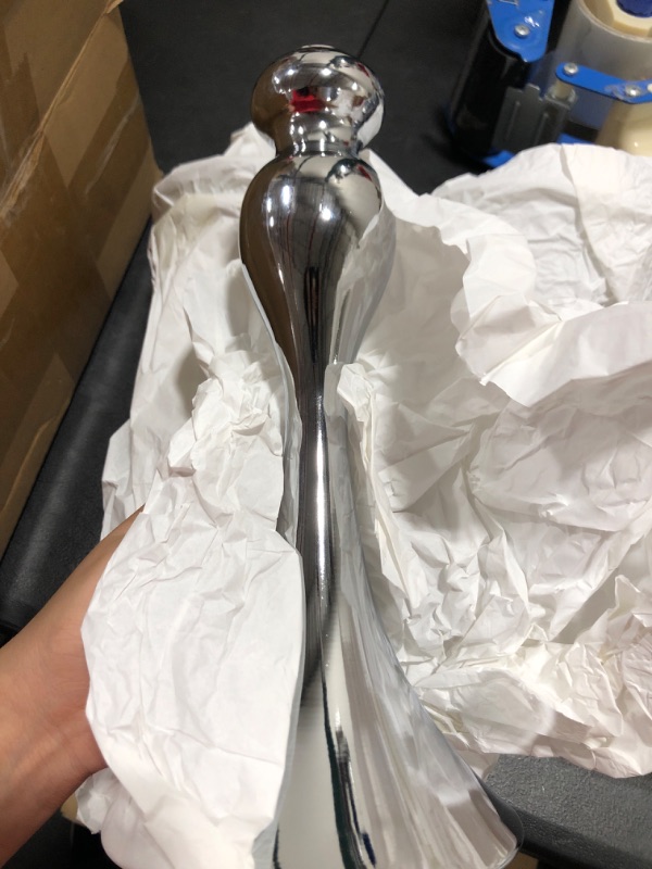 Photo 1 of 2 pcs Trumpet Vases for Centerpieces Vases for Living Room, (22"/56cm H) Tall Vase Wedding Centerpieces for Tables, Flower Stand and Wedding Table Decorations Silver Centerpieces for Party. (DKS56)

