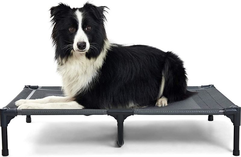 Photo 1 of ANWA Elevated Dog Beds for X-Large Dogs, Cooling Raised Dog Bed Outdoor & Indoor, Dog Cots Beds for Large Dogs, Easy to Clean

