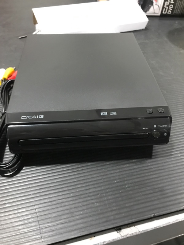 Photo 3 of Craig CVD512a Compact DVD Player with Remote in Black Compatible with DVD/DVD-R/DVD-RW/JPEG/CD-R/CD-RW/CD Progressive Scan Multilingual Supported