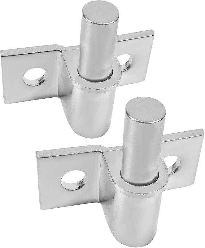 Photo 1 of 2 Pack Wood Fence Link Gate Hinge with 5/8 Hinge Pin Diameter Heavy Duty Outdoor Post Chain Hinge Galvanized Steel-Horizontal Mount
