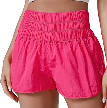 Photo 1 of Aurefin High Waisted Athletic Shorts for Women,Womens Running Shorts with Mesh Liner Quick Dry Casual Workout Active Shorts SIze:12