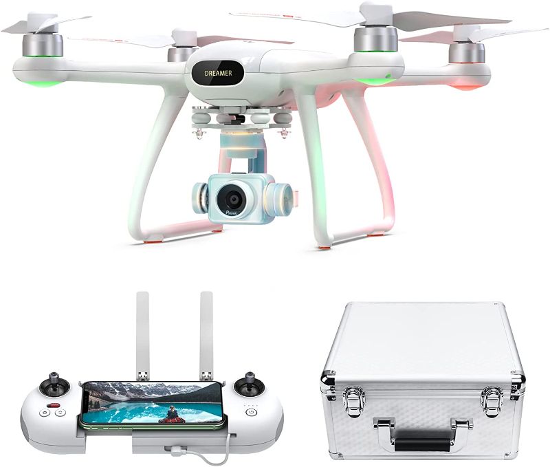 Photo 1 of Potensic Dreamer Pro 4K Drones with Camera for Adults, 3-Axis Gimbal GPS Quadcopter with 2KM FPV Transmission Range, 28mins Flight, Brushless Motor, Auto-Return, Portable Carry case and 32G SD Card
