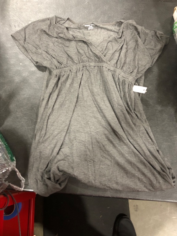 Photo 2 of Amazon Essentials Women's Surplice Maxi Dress (Size: Small)