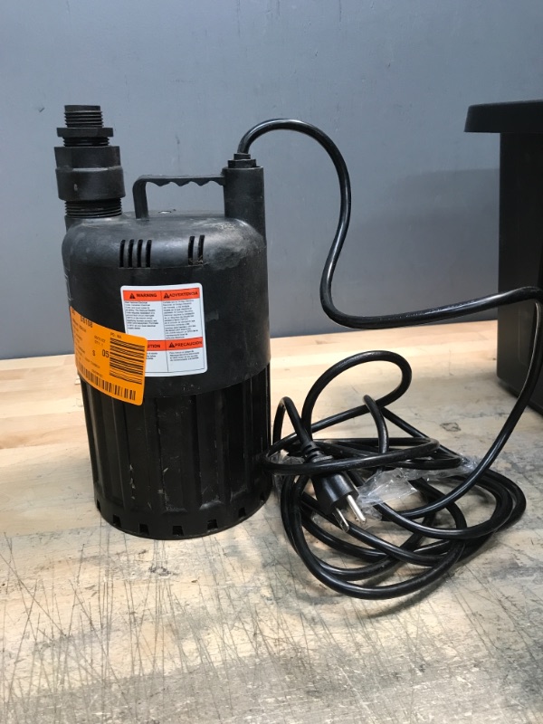 Photo 2 of 1/2 HP Waterfall Submersible Utility Pump
