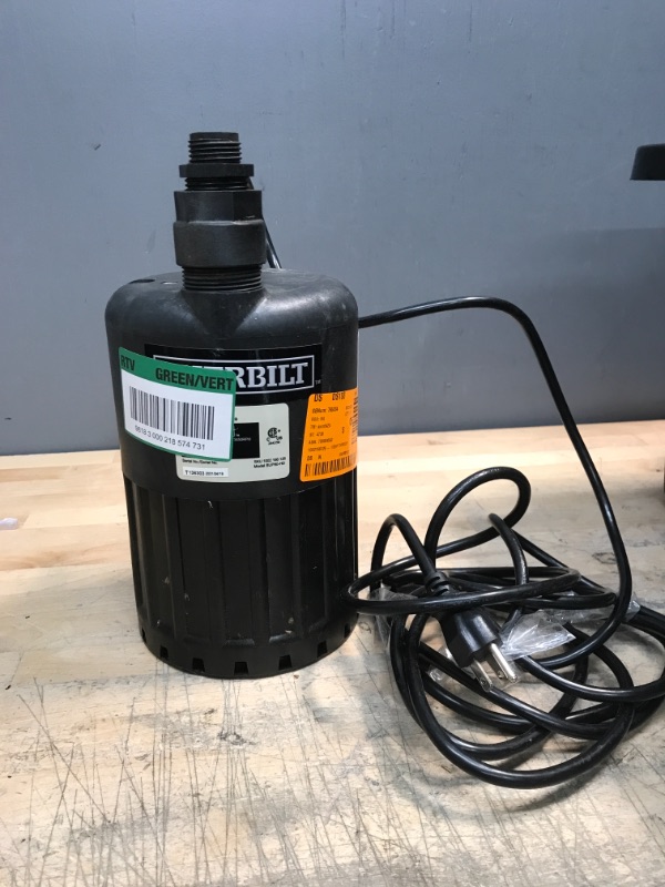 Photo 3 of 1/2 HP Waterfall Submersible Utility Pump
