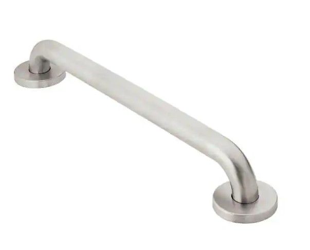 Photo 1 of ** SETS OF 3**
Home Care 12 in. x 1-1/4 in. Concealed Screw Grab Bar with SecureMount in Peened Stainless Steel
