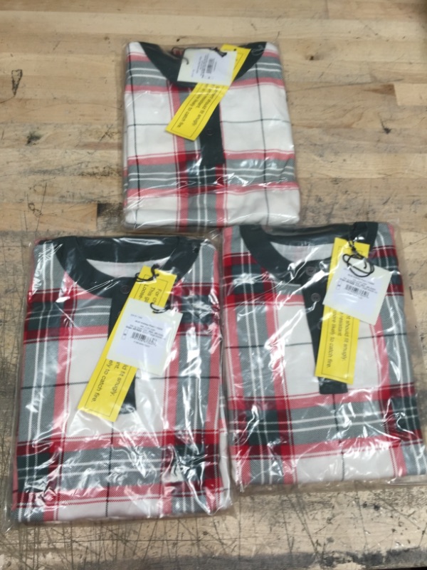 Photo 2 of Kids' Holiday Plaid 2pc Pajama Set - Hearth & Hand™ with Magnolia (SIZE 9) (3 PACK)
