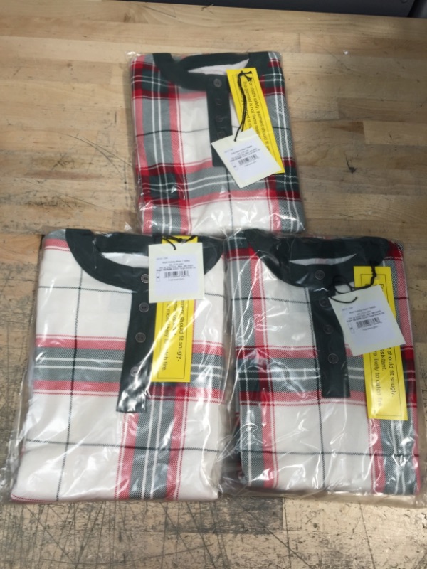 Photo 2 of Kids' Holiday Plaid 2pc Pajama Set - Hearth & Hand™ with Magnolia (SIZE 9) (3 PACK)
