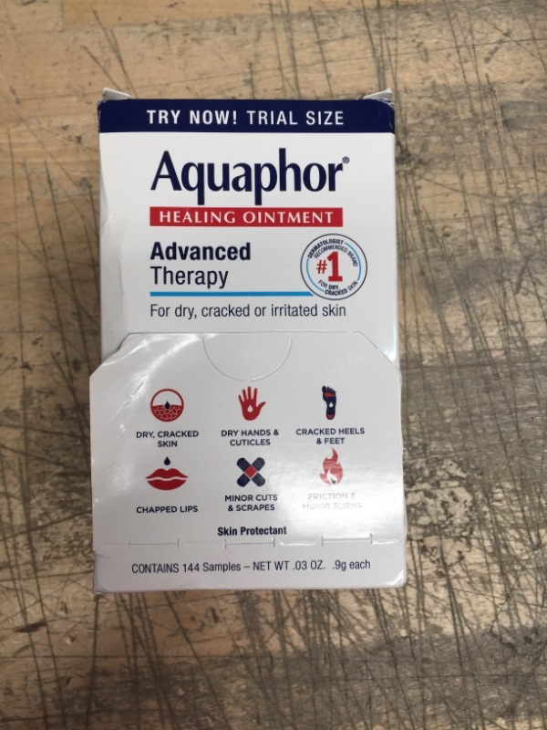 Photo 2 of **EXPIRES 11/2020** Aquaphor Healing Ointment Advanced Therapy - .9g - Box of 144 Packets
