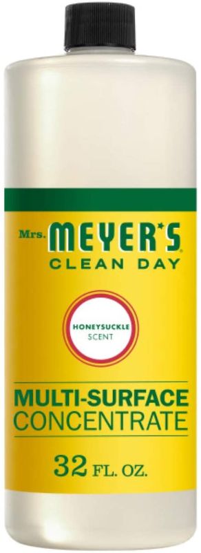 Photo 1 of 2 bottles 
Mrs. Meyer's Multi-Surface Cleaner Concentrate Honeysuckle Scent, 32 oz
