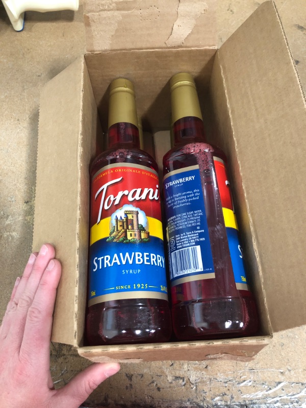 Photo 2 of **non-refundable**
 best by 3/10/24
Torani Syrup, Strawberry, 25.4 Ounces (Pack of 4)
