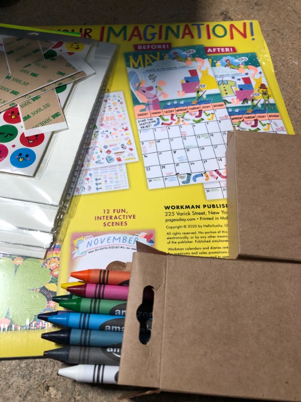 Photo 1 of Kids DIY Activity Bundle 
Crayons, Calendar, Stickers 