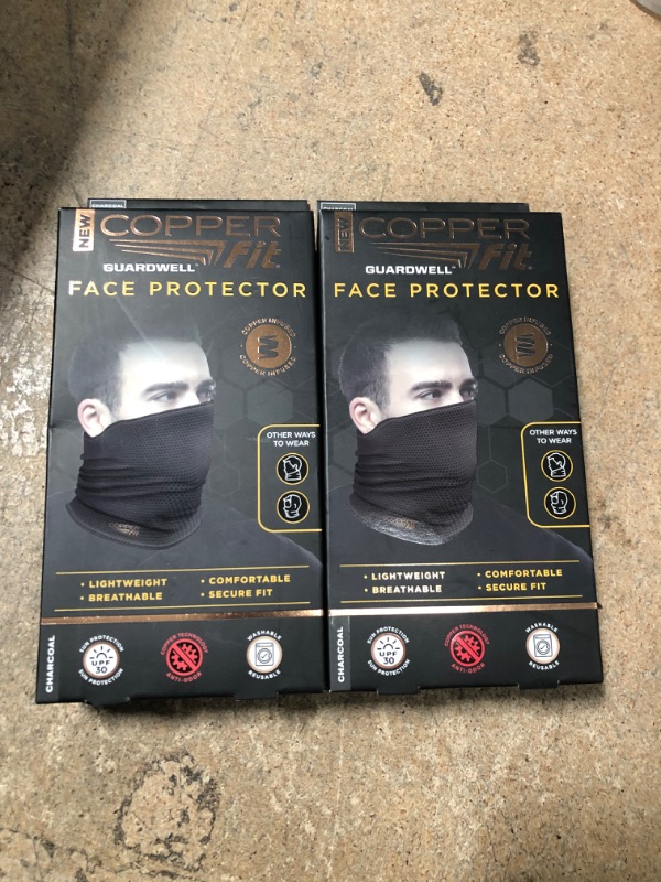 Photo 2 of Bundle of 2 
Guardwell Face Protector, Thermal Protection, Gray