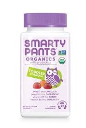 Photo 1 of ***NON-REFUNDABLE**
EXP 12/17/22
SmartyPants Organic Toddler Multivitamin, Daily Gummy Vitamins: Probiotics, Vitamin C, D3, Zinc, & B12 for Immune Support, Energy & Digestive Health,
