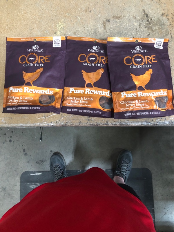 Photo 2 of ***NON-REFUNDABLE**
BEST BY 7/31/22
3 BAGS Wellness Core Pure Rewards Chicken & Lamb Jerky Bites 4 Oz
