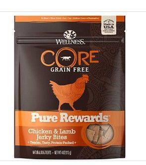 Photo 1 of ***NON-REFUNDABLE**
BEST BY 7/31/22
3 BAGS Wellness Core Pure Rewards Chicken & Lamb Jerky Bites 4 Oz
