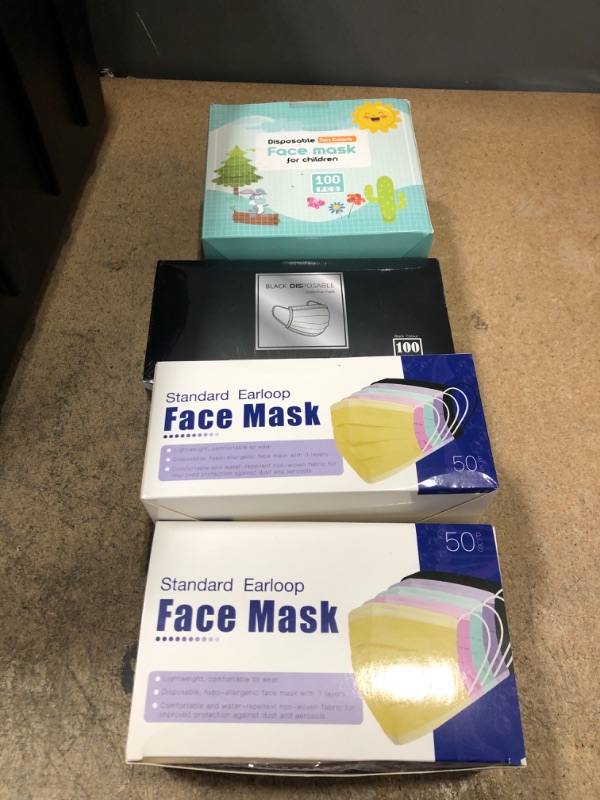 Photo 1 of Face Masks Bundle 
Adult and Kids Disposable Masks  