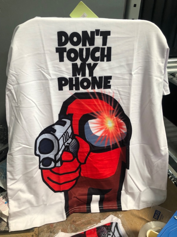 Photo 1 of HENERAY AMONG MERCH DONT TOUCH MY PHONE SHIRT SIZE LARGE 