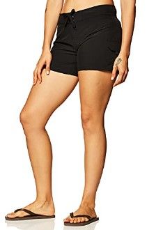 Photo 1 of Kanu Surf Women's Breeze Solid Stretch Boardshort, Black, 6 
