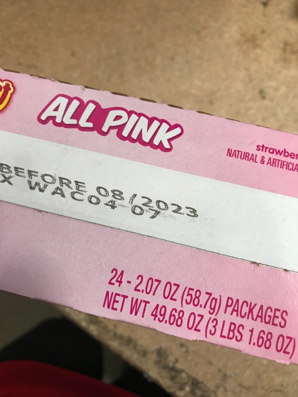 Photo 3 of *EXPIRES Aug 2023, NONREFUNDABLE*
Starburst Limited Edition ALL PINK 2.07oz 24 Count
