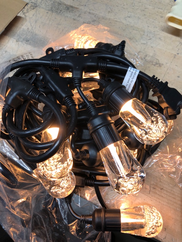 Photo 3 of 24 ft. Vintage Seasons LED Color Changing Cafe String Lights, Black